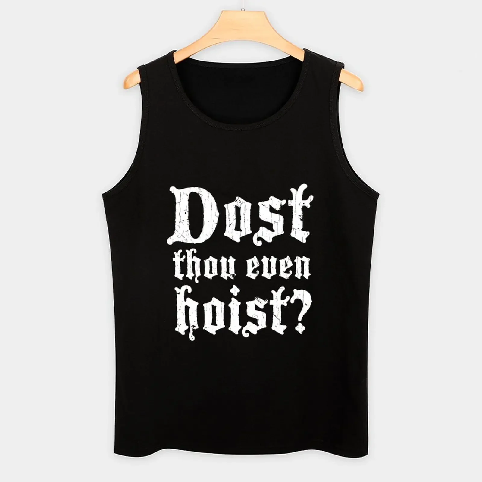 New Dost Thou Even Hoist? Tank Top T-shirt man Men's clothing - Image 3