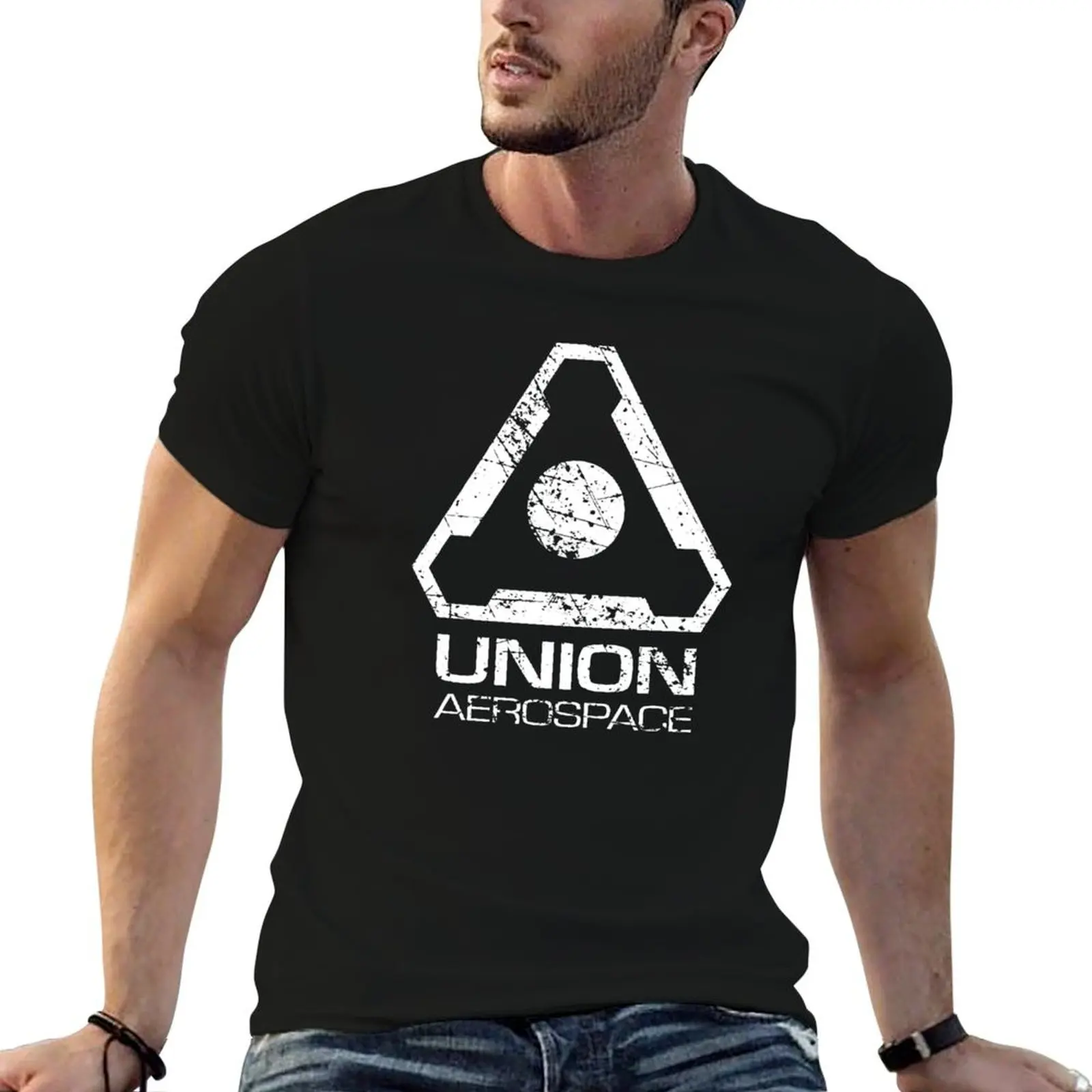 Distressed UAC badge Zipped Hoodie cute tops Aesthetic clothing graphic tee shirt mens white t shirts